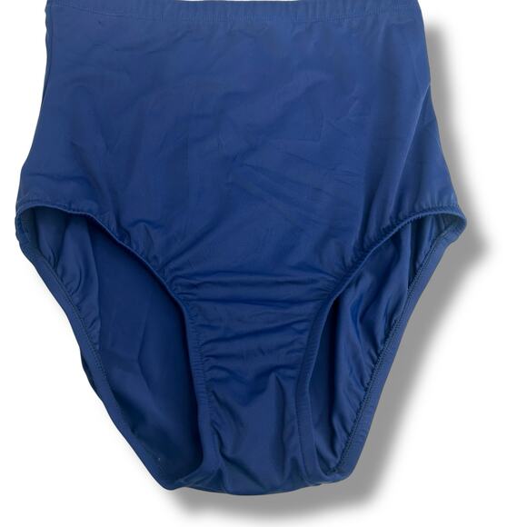 NEW Swim Solutions Navy Blue Swim Bottoms Size 12 High Waist Tummy Control NWT - Picture 4 of 9